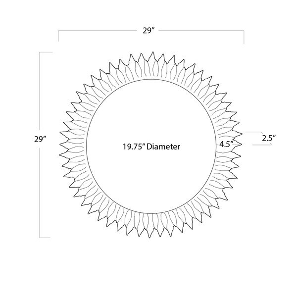 Sun Flower Mirror Small